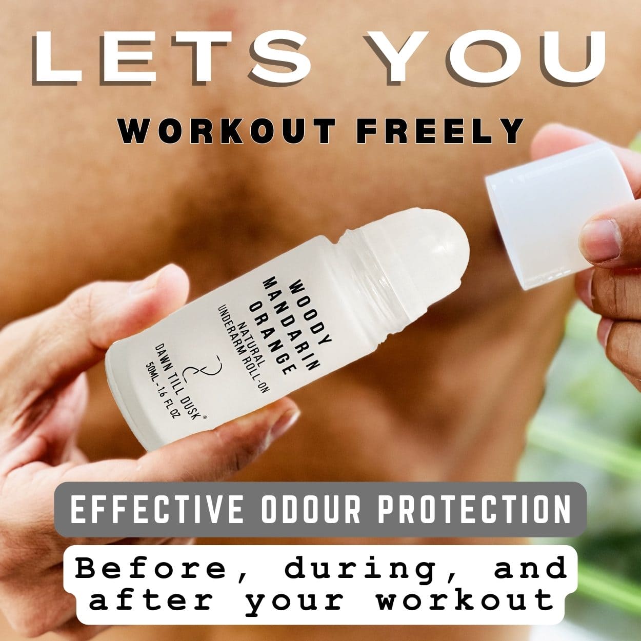 Woody Mandarin Orange/Woody Noir Deodorant (50mL - Glass Bottle)
