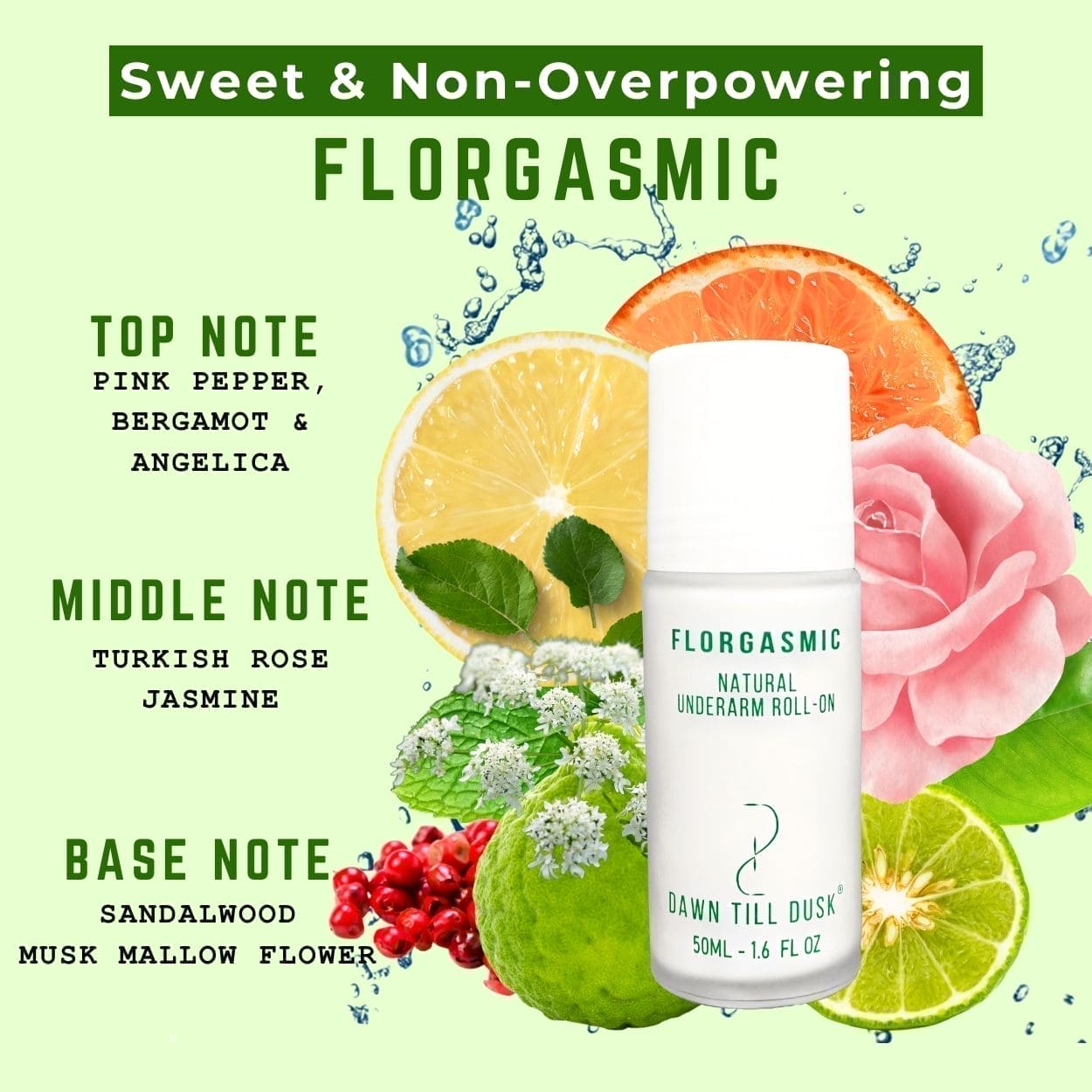 Florgasmic Deodorant (Glass Bottle- 50ML)