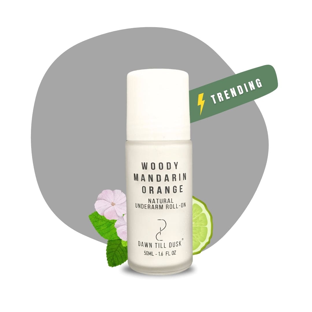 NATURAL UNDERARM DEODORANT- (Pepper and Woody Notes), New Unbreakable Packaging