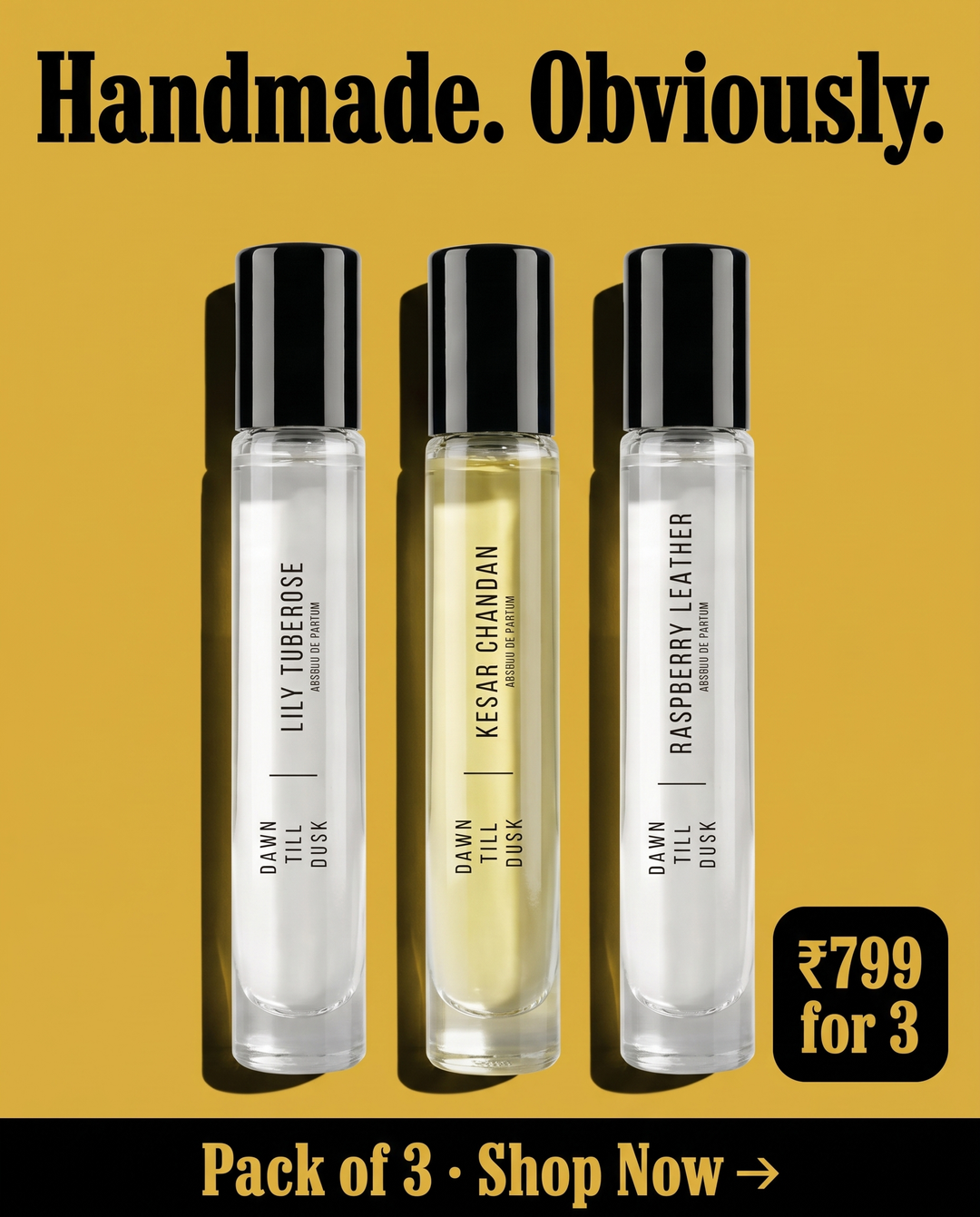 Absolu de Parfum - Handmade - Set of 3 x 10mL