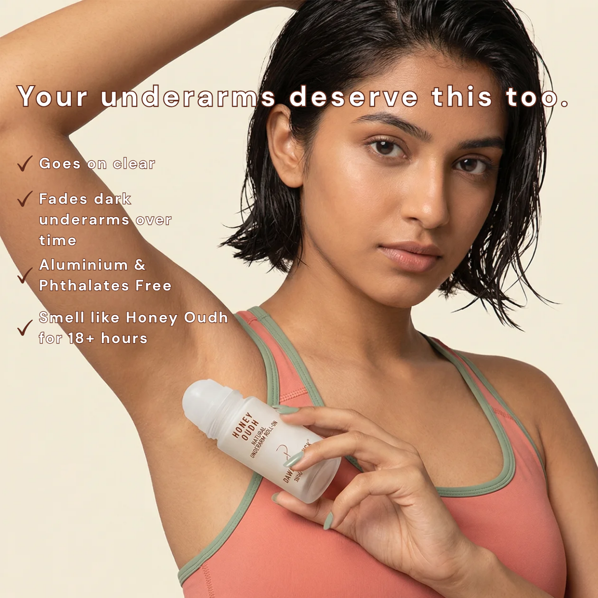 Honey Oudh Deodorant (Glass Bottle- 50ML)