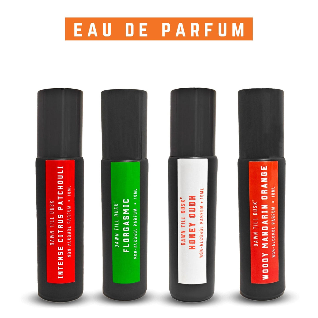 Eau De Parfum 10ml Roll On - Non Alcoholic - Premium Fine French Parfum - 40% Skin Safe Perfume Oil - Travel Friendly - Trial Pack