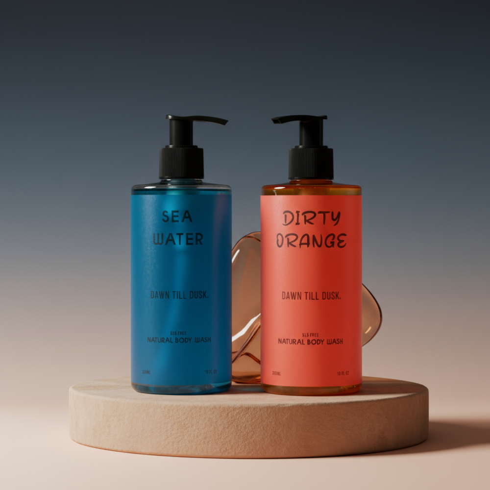 DIRTY ORANGE AND SEA WATER BODY WASH DUO