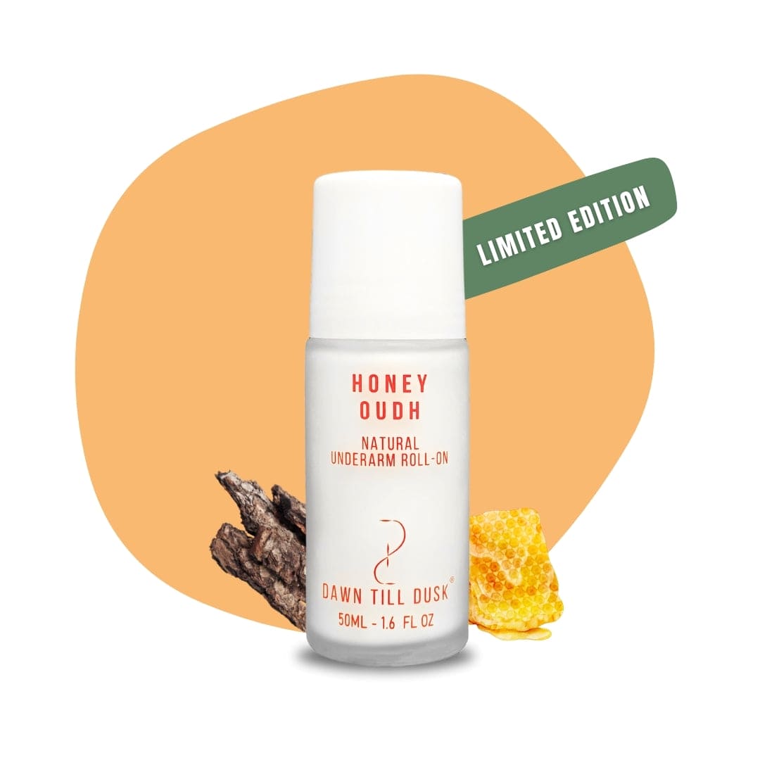 HONEY OUDH (Limited Edition) - 12h Natural Underarm Deodorant - 50mL - Unisex (Non-Overpowering Oudh Scent)
