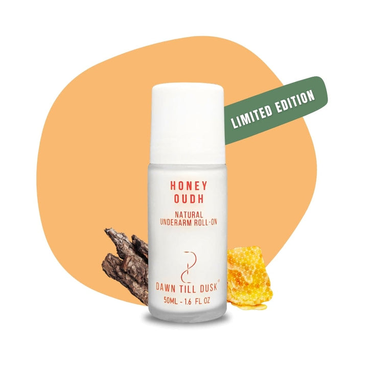 NATURAL UNDERARM DEODORANT- (Himalayan Honey and Warm Oudh notes) - comes in a new unbreakable packaging