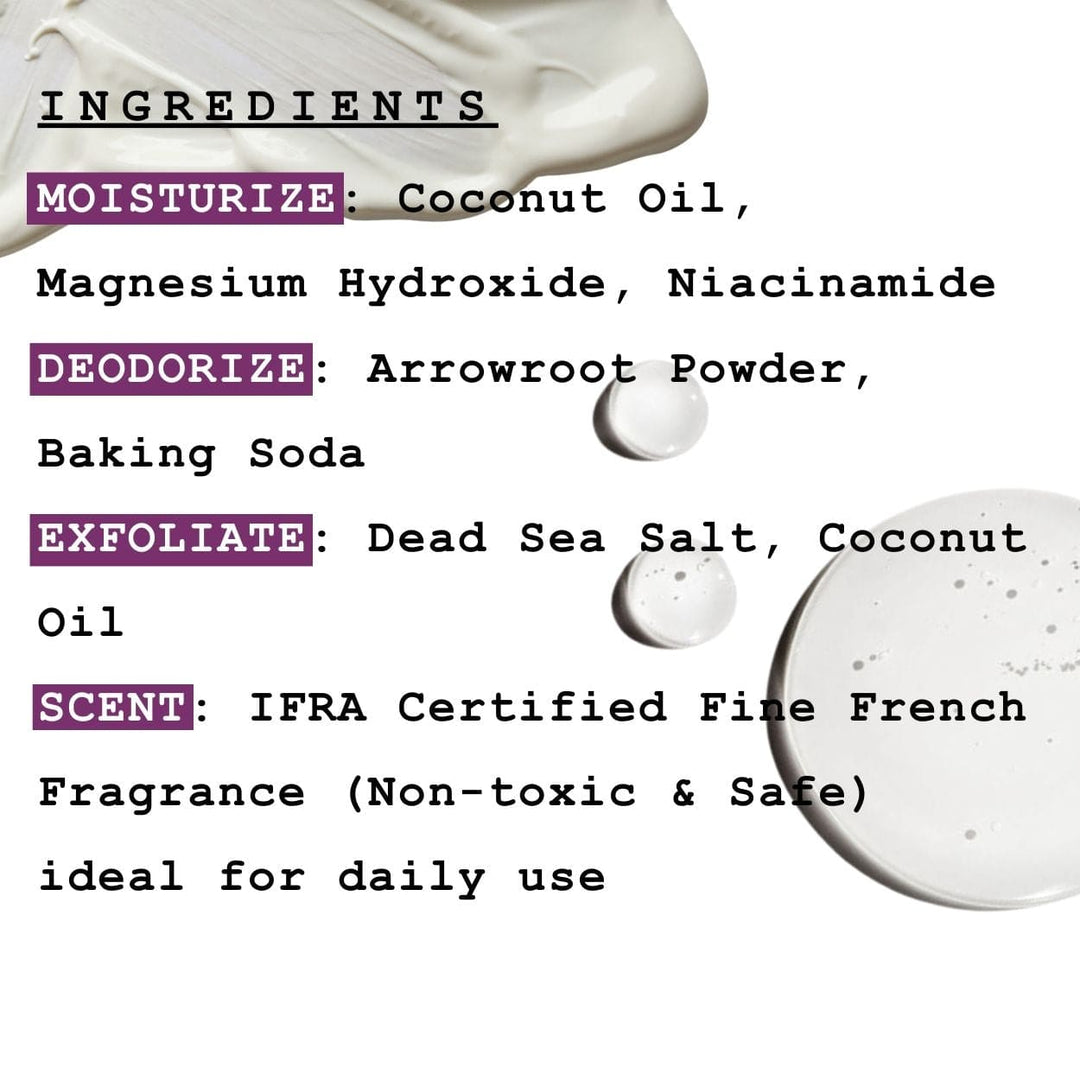 NATURAL UNDERARM DEODORANT - (Smoky Bourbon Vanilla and Sandal Notes)