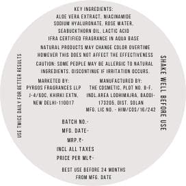 Intense Citrus Patchouli Deodorant (Glass Bottle - 50ML)