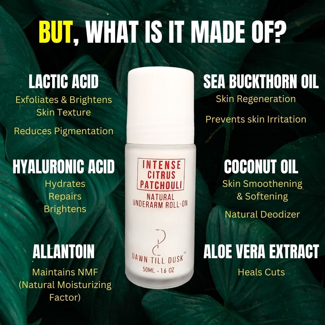 Intense Citrus Patchouli Deodorant (Glass Bottle - 50ML)